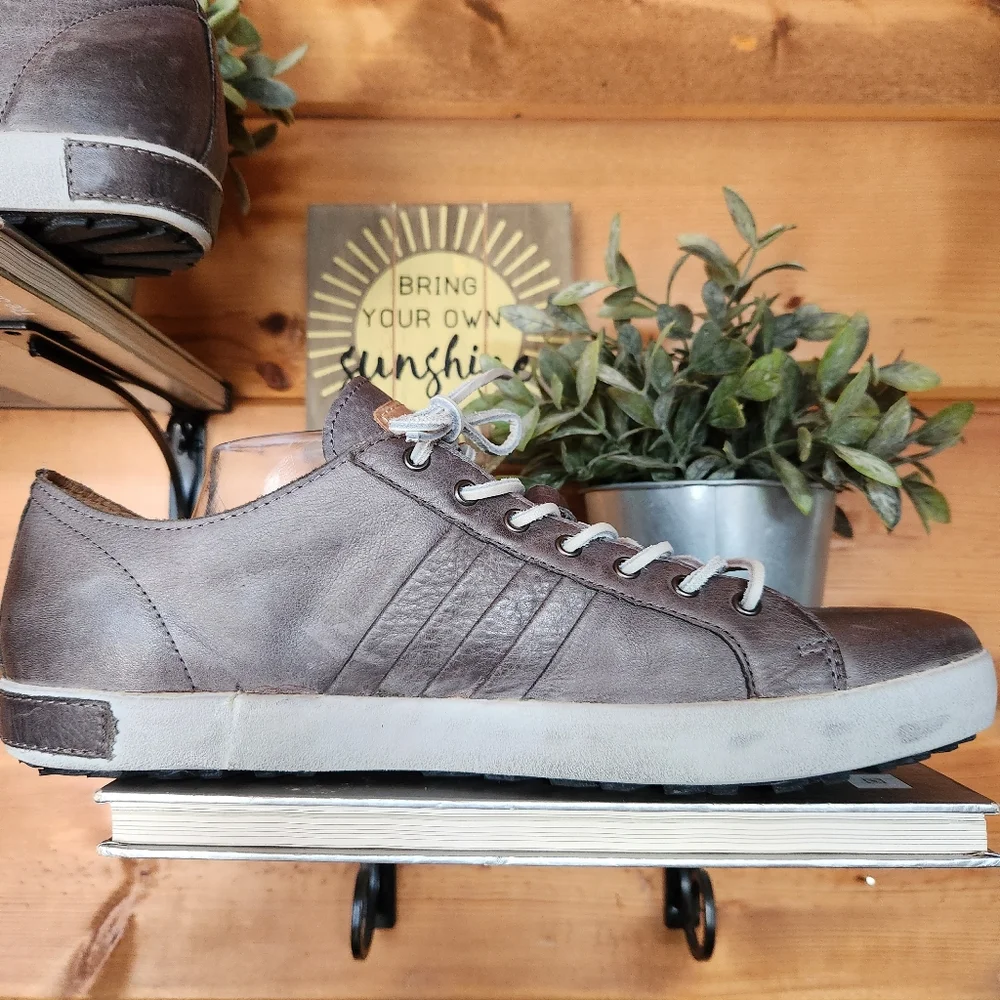 Blackstone JM11 Charcoal‎ Gray Leather Sneakers Dutch Shoes Throwback Sz 47 / 13